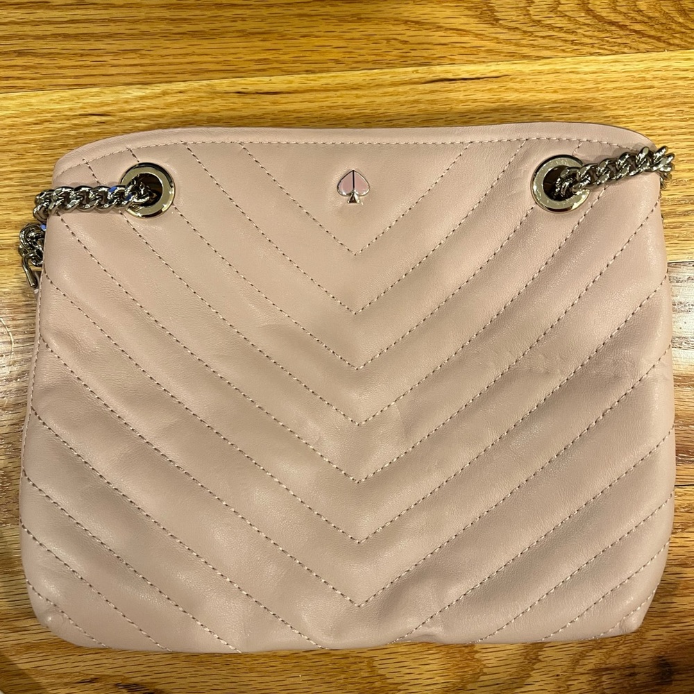 Kate Spade Blush Quilted Shoulder/Crossbody Bag.